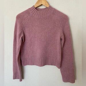 Vince 100% Cashmere Crewneck Sweater in Pink - Size Small